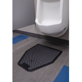 PowerFRESH Urinal Deo-Gard Disposable Floor Mat - Charcoal